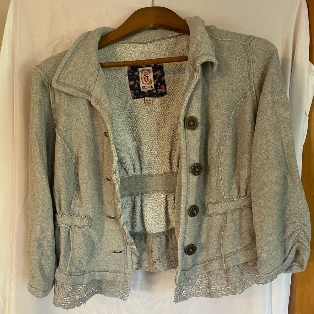 Cropped Grey Jacket